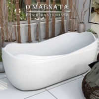 Banheira Freestanding de Imersão Contemporânea Saturnia - O Luxo e o Conforto que Você Merece 1.80m